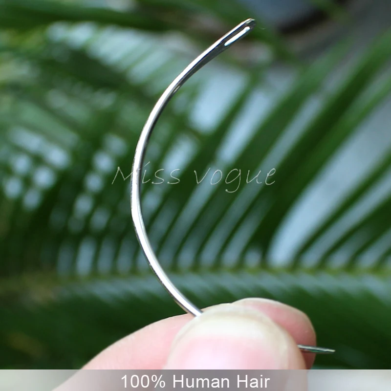 50 Pcs/lot,60mm C Shape Weaving Hair Needles,sew In Hair Needle For