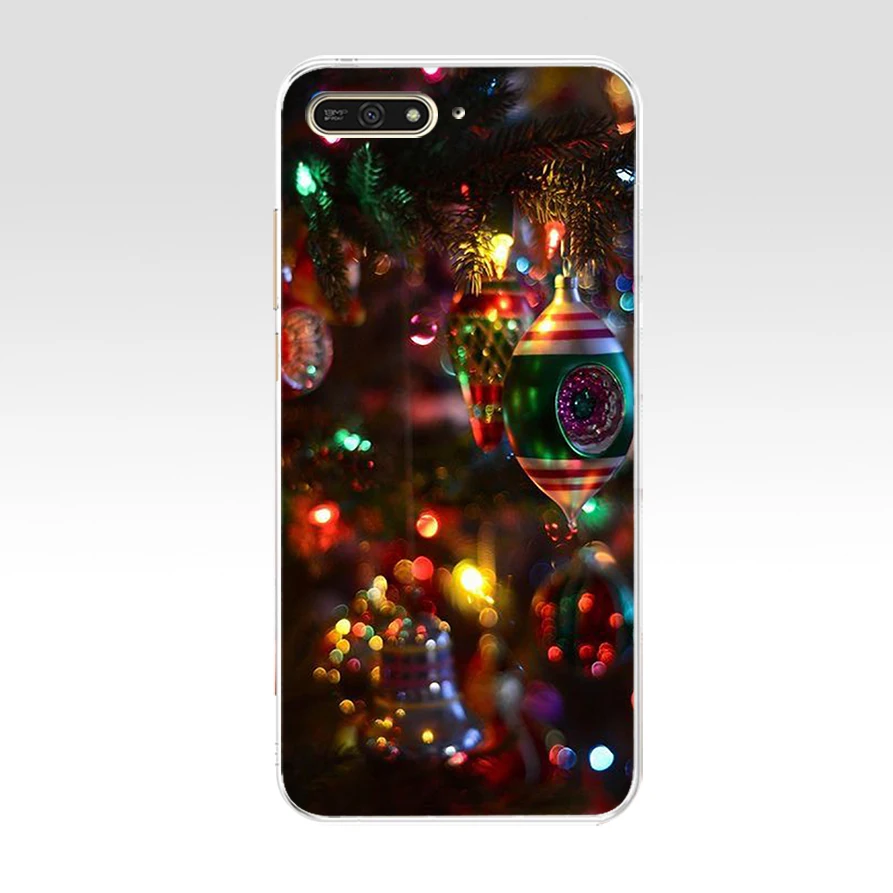 148WE Happy New Year to the Christmas treeSoft силиконовый чехол из ТПУ для huawei Honor 7a pro 7x 7c Nova 2i 3 3i p