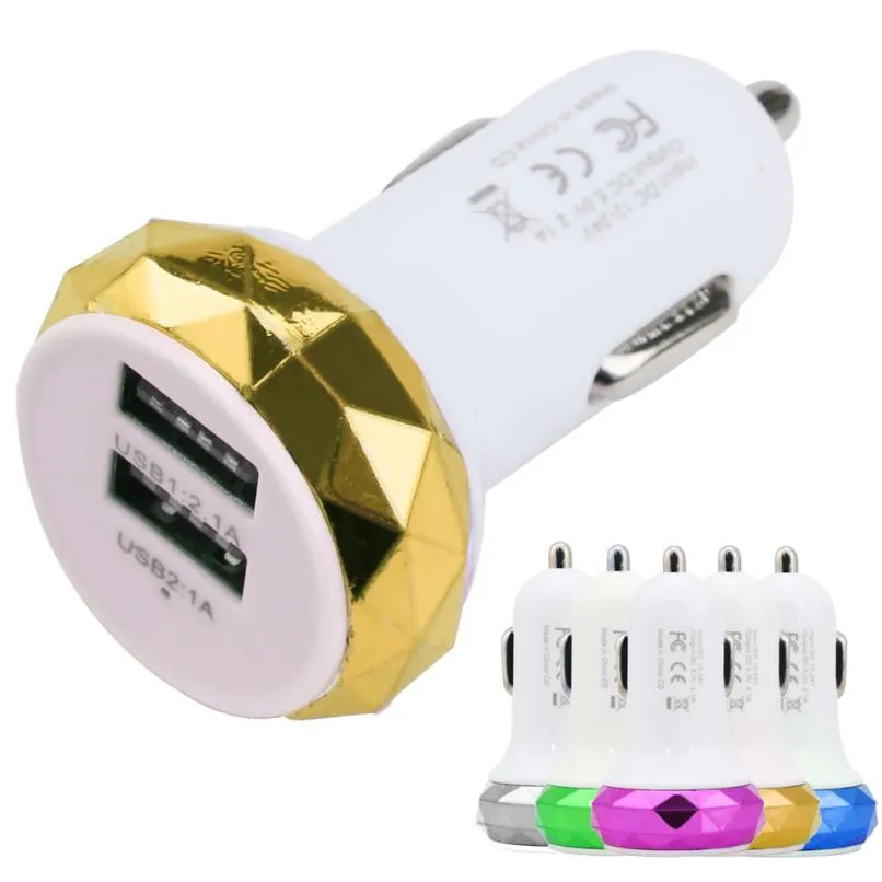 mokingtop 2 Port Mini Dual USB 5V 1A/2.1A Car Charger