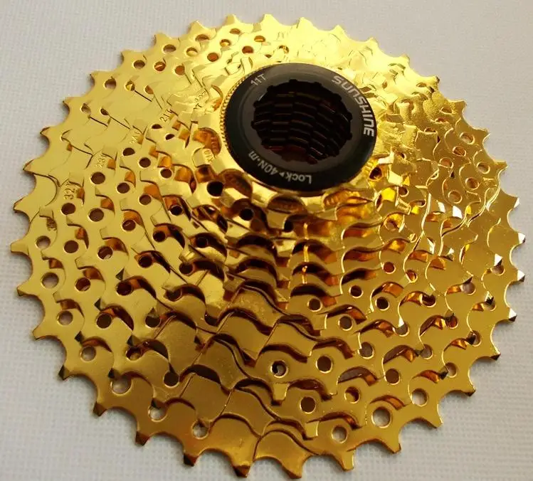 

Gold Free shipping 11-36T speed freewheel 387g mountain bikes freewheels 3*10S MTB freewheel for 10 gear cassette 48