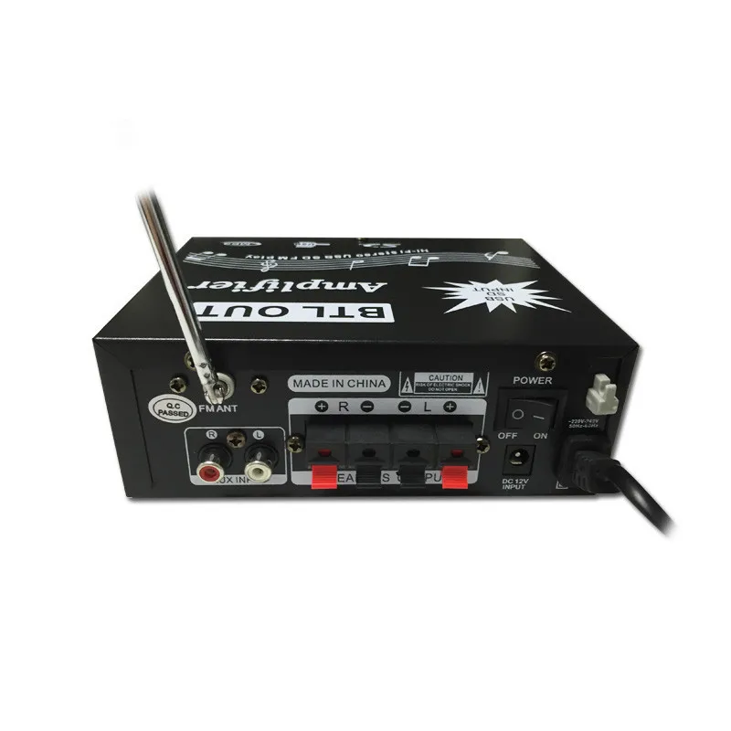 Mini 12V Car MP3 Hi-Fi Stereo Audio Amplifier Home Auto Motocycle Bass Speaker Player with USB For SD Port DVD FM MMC YT-326A (13)