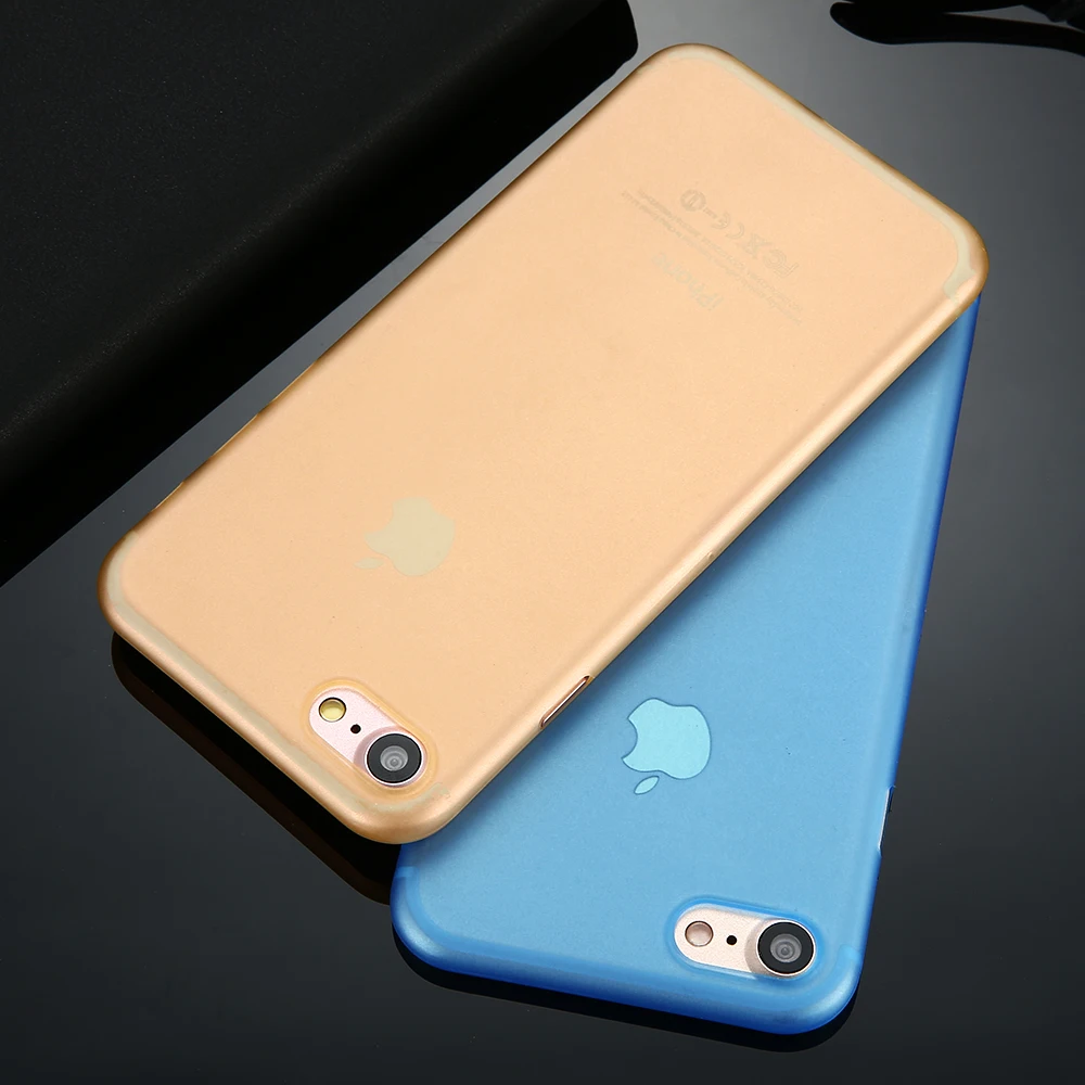 KISSCASE чехол для телефона Apple iPhone 7 8 Plus ультра тонкие матовые ПК Чехлы X 5 5S SE 6 6s |