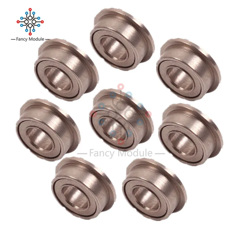 

10PCS MF63zz Mini Metal Double Shielded Flanged Ball Bearings 3mmX6mmX2.5mm