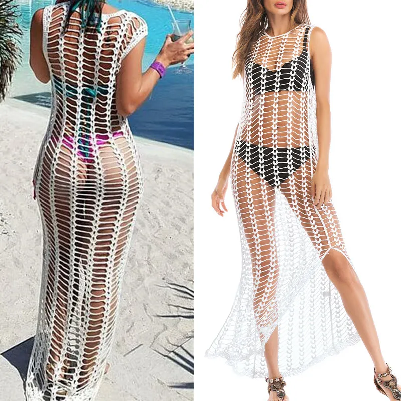

Hot Ladies Bathing Swimsuits Bikini Hollow Wrap Pareo Cover Up Beach Dress MCK99