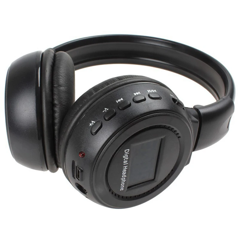 MP3 Digital Wireless Headband Headphones FM SD Stereo Music Player Sd