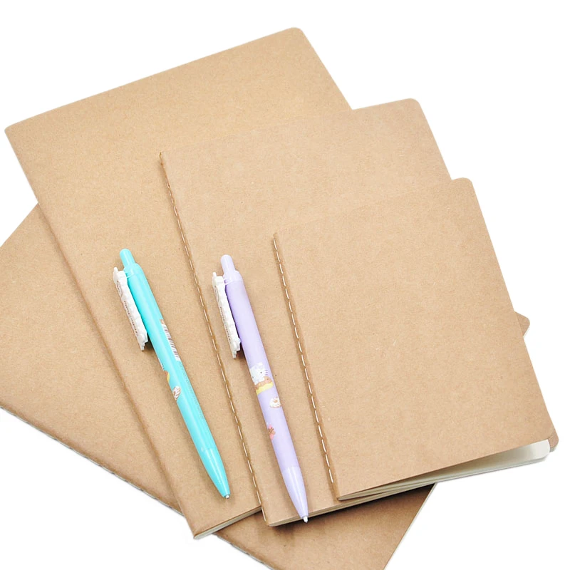 1Pcs Cowhide Paper Notebook Blank Notepad Book Vintage Soft Copybook Daily Memos Kraft Cover Journal Notebook 1Pcs Cowhide Paper Notebook Blank Notepad Book Vintage Soft Copybook Daily Memos Kraft Cover Journal Notebook