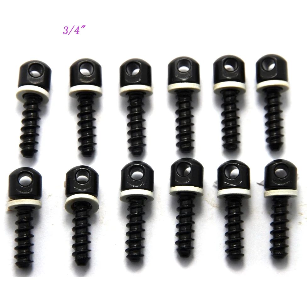 12pcs/lot Rifle Sling Swivel Screw Studs Base Studs with White Space