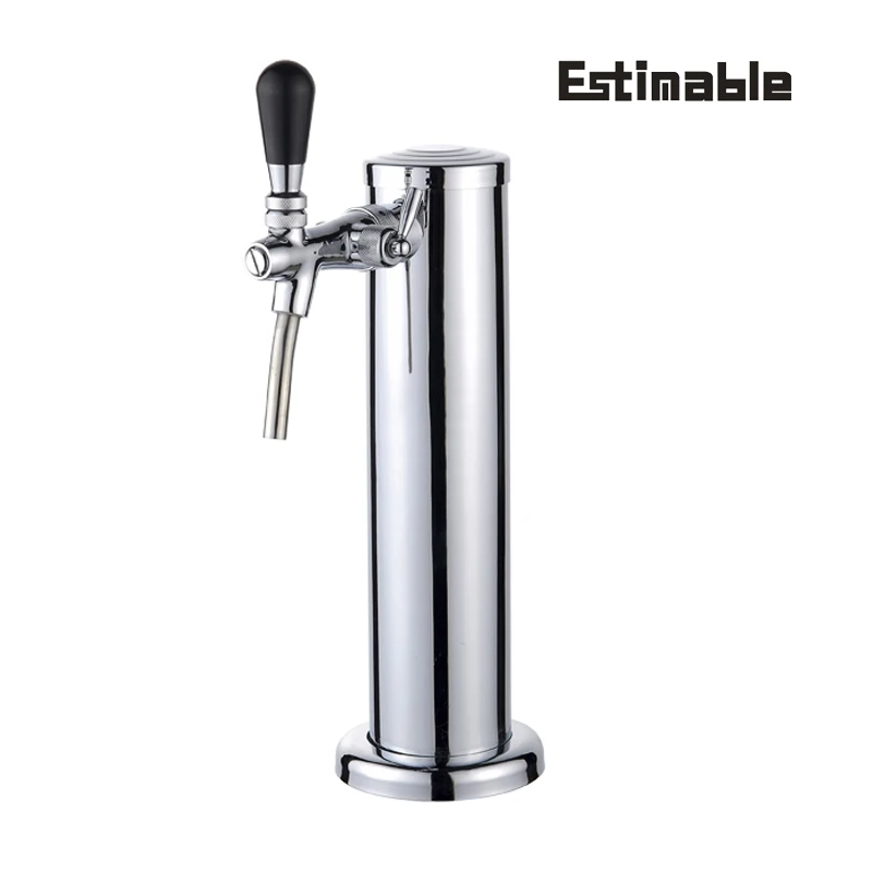 Home brew One tap beer tower  with control foam tap homebrewing stainless steel beer tower come with hose pipe bar accessories