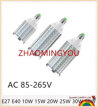 

YON 10PCS E27 10W 15W 20W 25W 30W 50W 80W SMD5730 LED Bulb light 85V-265V LED Lampada Corn Bulbs Pendant LightingLED Corn lamp