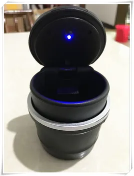 

LED Car Ashtray Refitting accessorie Sticker For fiat 500 skoda octavia a5 a7 volvo xc60 hyundai solaris jeep wrangler lifan x60