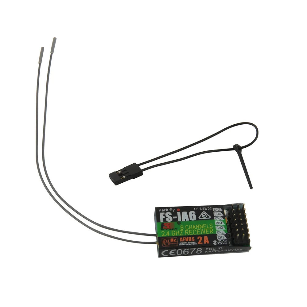 Flysky FS iA6 6CH 2 4G приемник с двойной антенной совместимый Fs i4 i6 i6S i10 iT4S GT2E GT2F GT2G