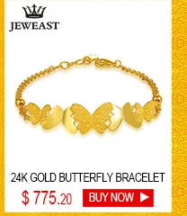 QA 24K Pure Gold Bracelet Real 999 Solid Gold Bangle Solid Beautiful Rose Romantic Trendy Classic Jewelry Hot Sell New 2