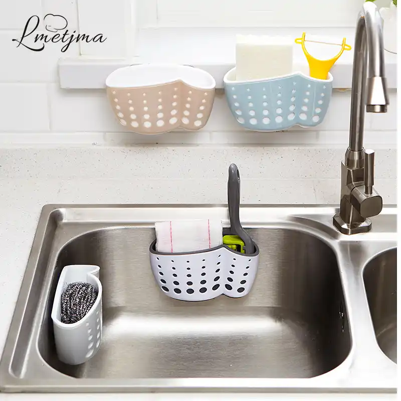 Lmetjma Kitchen Sponge Holder With A Sponge Suction Cup Bathroom Sucker Holder Sink Soap Sponge Drain Rack Storage Holder Kc0001 Sponge Holder Kitchen Sponge Holderstorage Holder Aliexpress