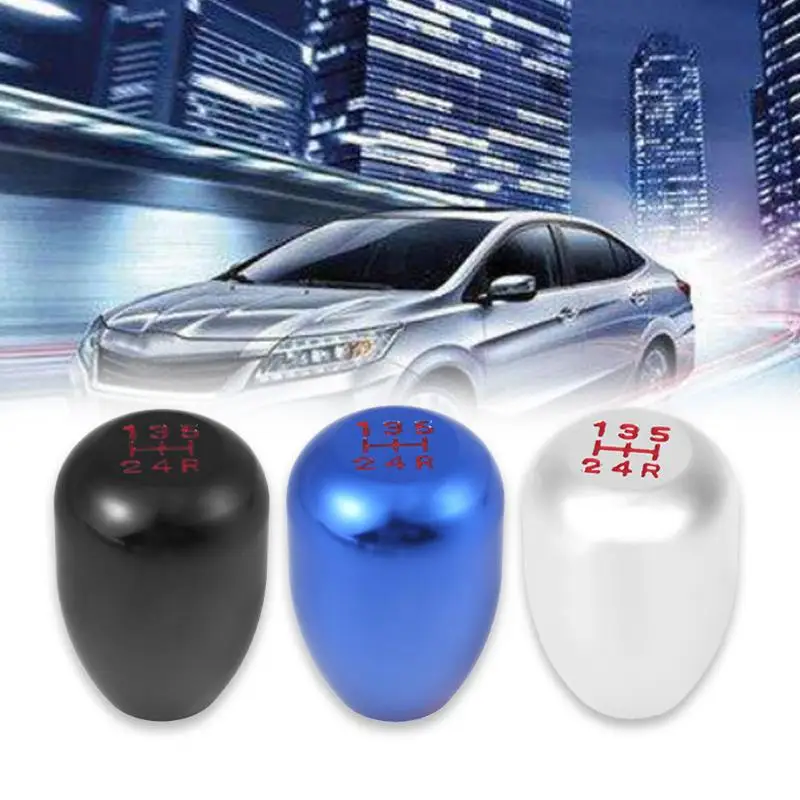 

VODOOL 5 Speed MT Aluminum Alloy Car Gear Shift Knob Universal Car Styling Refitting Gear Shift Knob Replacement Car Accessories