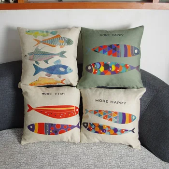 

new Free Shipping Fish synthetic color cotton car home office nap pillow cushion pillow