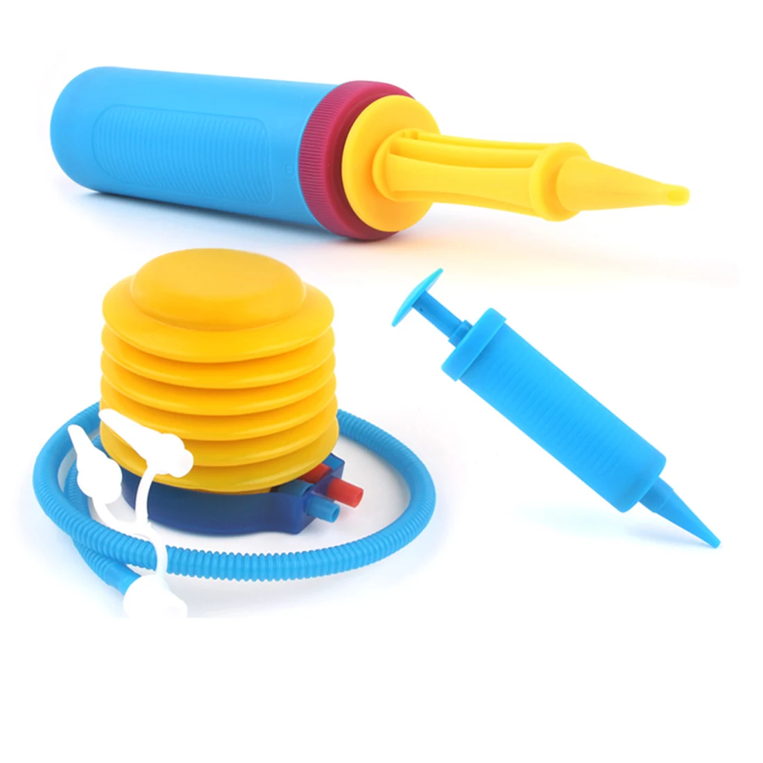 

Plastic Convenient Balloon Inflator Pump Inflatable Cylinder Hand Push Foot Jump Balloons Filling Pump Children Toy Tool H