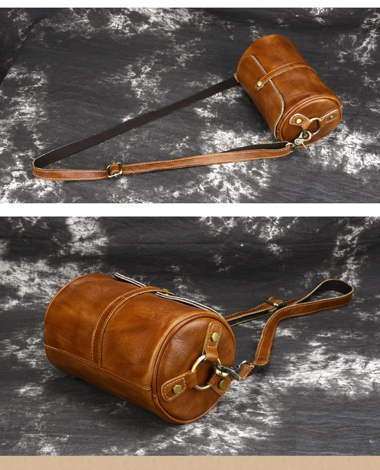 GENMEO New Cowhide Natrual Leather Men Handbag Vintage Genuine Leather Crossbody Shoulder Bag Male Messenger Bag Bolsa Feminina