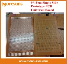 Fast Free shipping 20pcs/lot 9*15 cm Single Side bakelite Copper Plate universal board experiment board