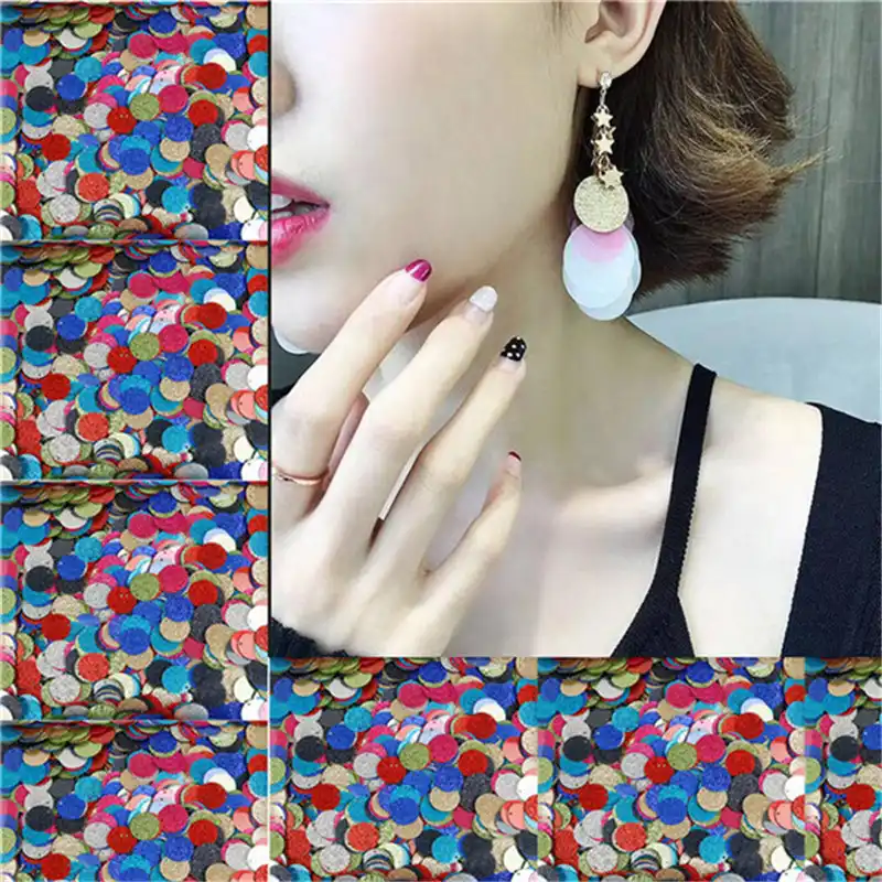 20 г/пакет Approx110pcs мм Размер отверстия 1 сверкающие блестки круглые одно отверстие