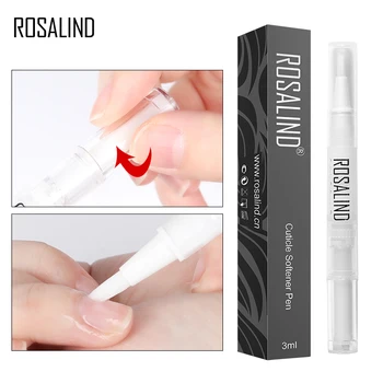 

ROSALIND 1PCS Nail Cuticle Softener Pen Plastic Dead Skin Exfoliator Oil Pen Cuticle Remover Tool Used For Nail Art Manicure