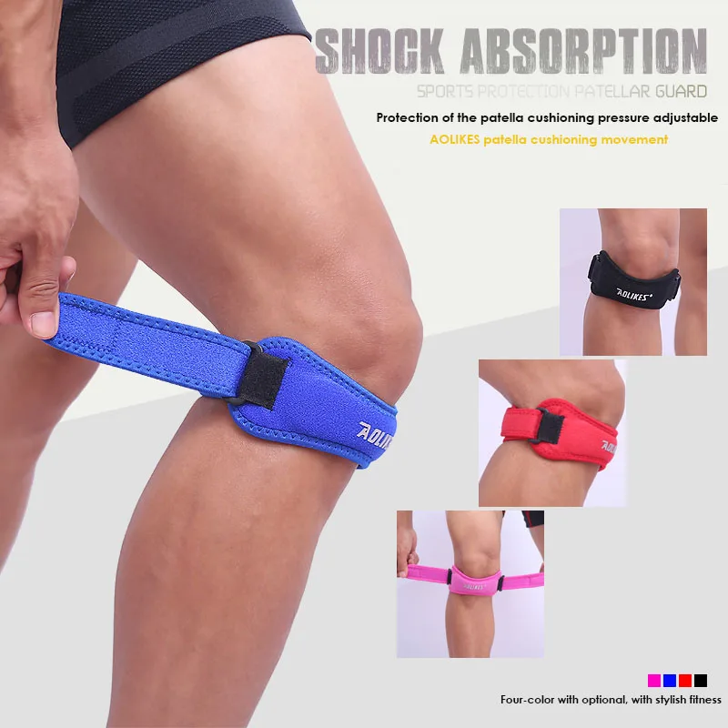 1 Stuks Verstelbare Knie Patella Pees Ondersteuning Band Knie Ondersteuning Brace Pads Voor Hardlopen Basketbal Outdoor Sport