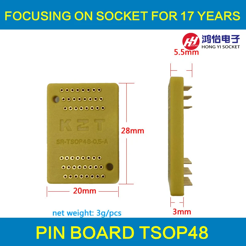 TSOP48 сосуд высокое качество пиновая плата TSOP48adapter tsop48|50 pcs/lot|board board5 pcs/lot |