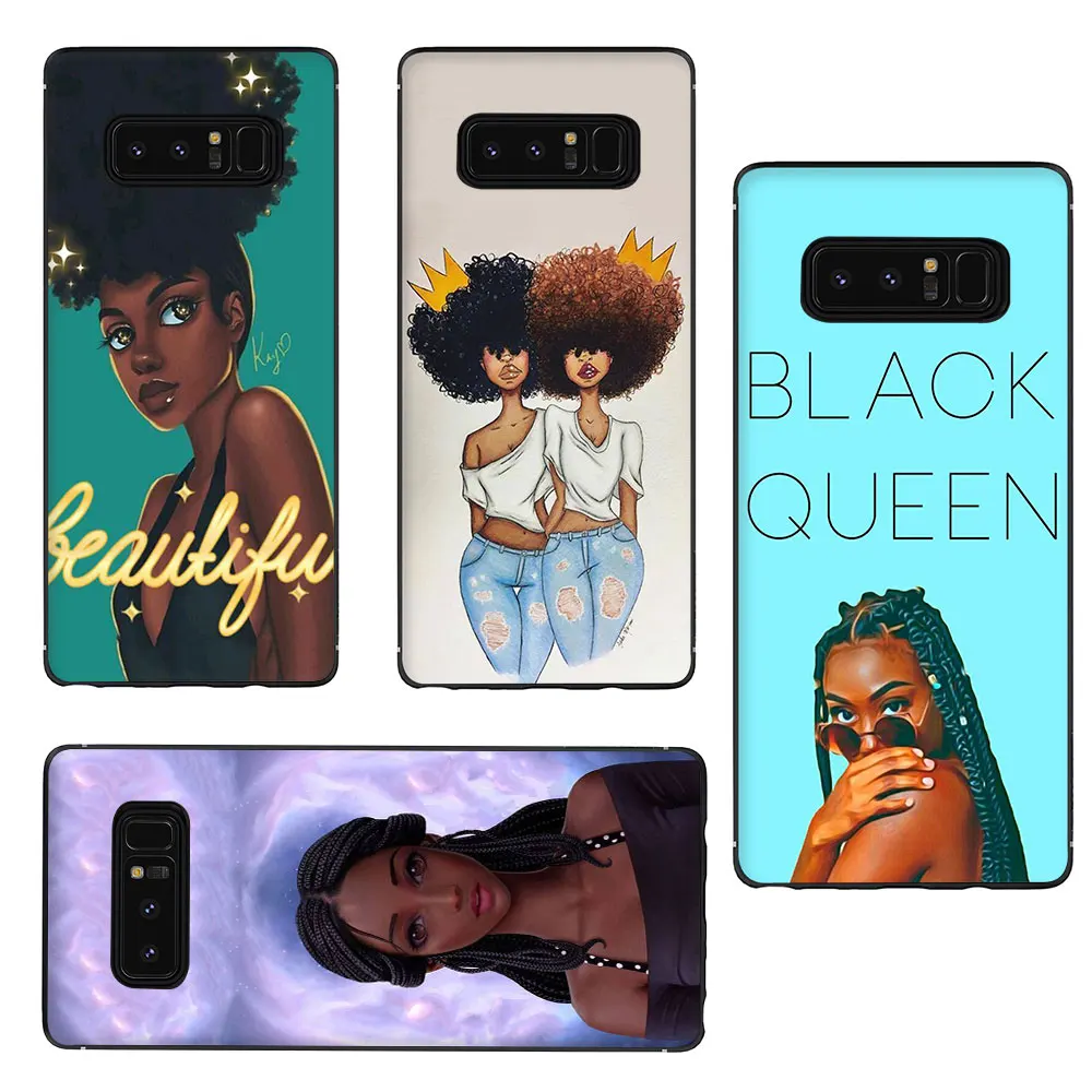 Мягкий чехол из ТПУ для телефона Melanin Poppin Aba girl DIY Galaxy M10 M20 M30 S6 S7 Edge S8 S9 S10 S10e Plus Note 10 8