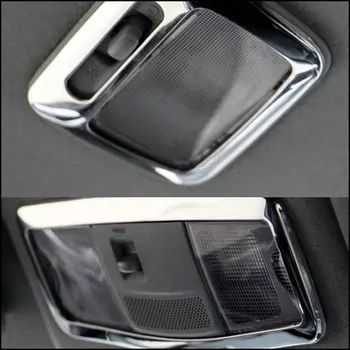 

2pcs/lot ABS chrome trim rear reading Lamp decoration circle cover for Mitsubishi outlander ASX accessories 2013