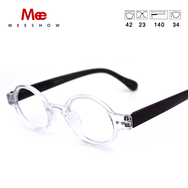Meeshow, очки для чтения, оправа, женские очки, прозрачные круглые очки, мужские стильные+ 1,0+ 1,25+ 4,0 1730