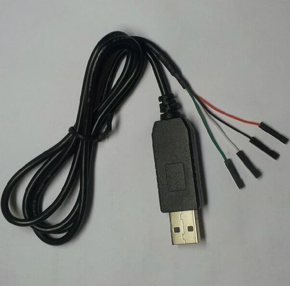 

PL2303 PL2303HX USB to UART TTL Cable Module 4p 4 Pin RS232 Converter Also Support Raspberry pi 3 Model B+