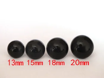 

80Pcs/40 Pairs 13mm/15mm/18mm/20mm Black Plastic Doll Safety Eyes For Toy Bear Dolls