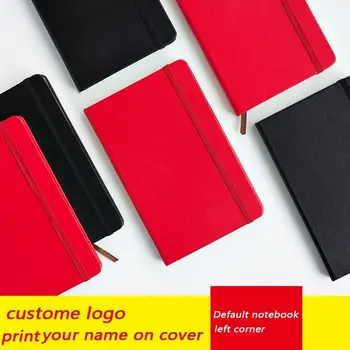 

A5 Leather Hardcover Bullet Journal Diary Bandage Notebook Grid Note Pad Notebook for School C16 D40