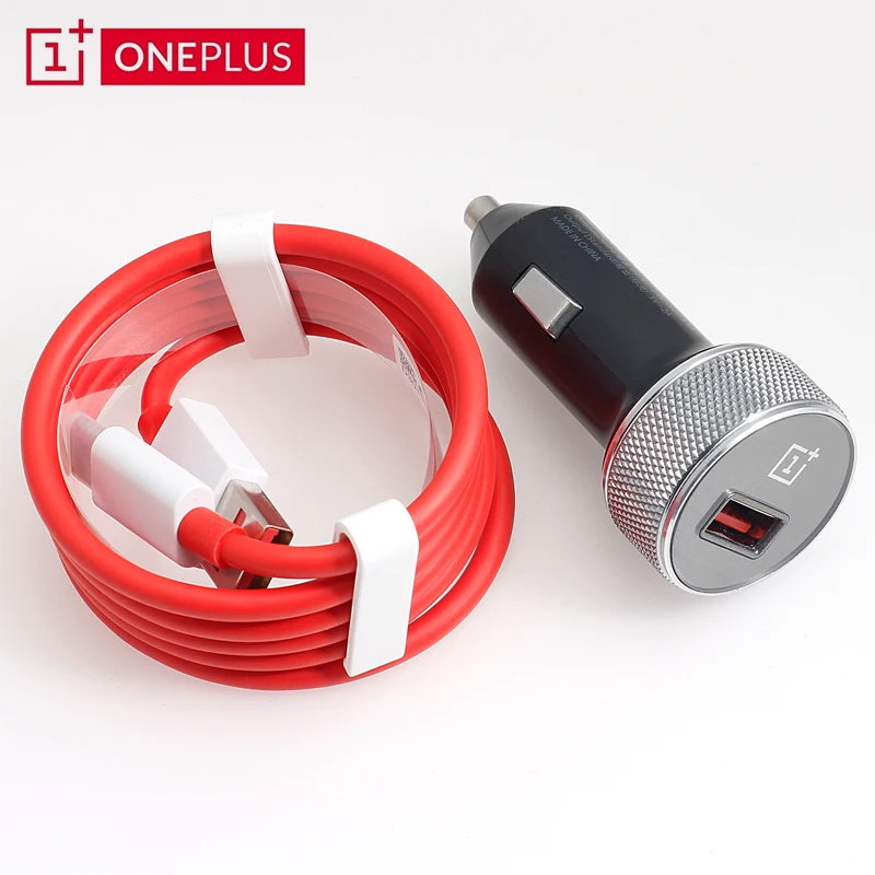 

OnePlus Official Genuine Dash Car Charger Quick Charge Fast Charging With Type-C Cable For One Plus 7 6 6T 5 5T 3 3T SmartPhone