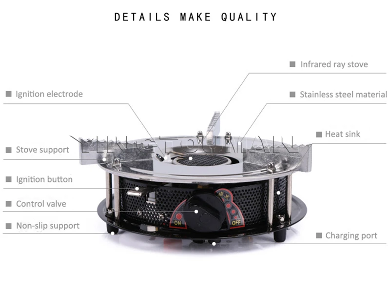 YINGTOUMAN мини воздушная надувающаяся плита наружная Портативная Газовая Печка горелки кемпинга оборудование газовые плиты Кемпинг печи Пикник горелки