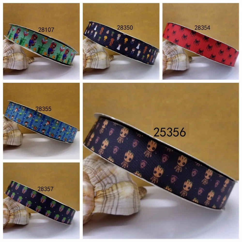50 ярдов в размер мультфильм ленты напечатанные grosgrain ленты 28375