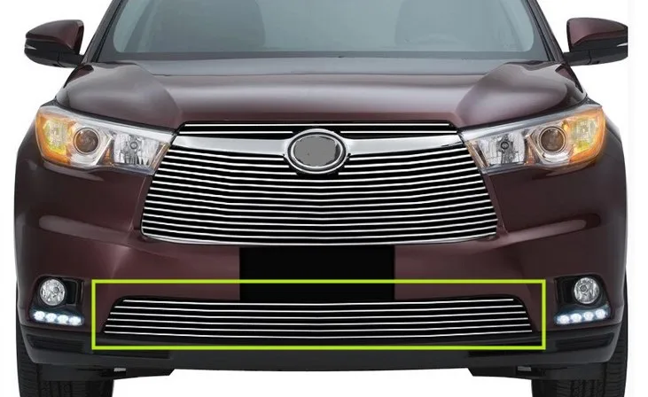 1 шт. Передняя Центральная решетка Серебряная живопись для Toyota Highlander