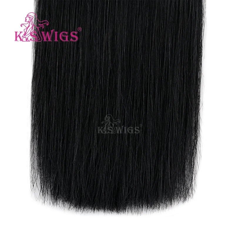K.S WIGS 20'' 28'' Straight Remy I Tip Human Hair Extensions Double Drawn Stick Fusion Hair 200s/pack