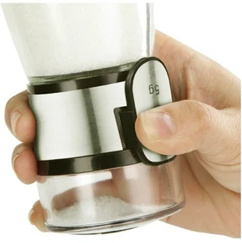 

Quantitative health glass salt bottle Kitchen cooking transparent spice Coffee Sugar Salt Pepper Castor container jars seasoning