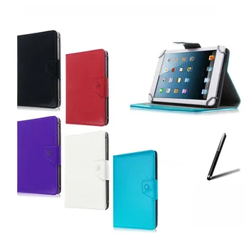 

For Point of View Mobii WinTab 800W/Mobii 825 8" Inch Universal Tablet PU Leather cover case Free Pen