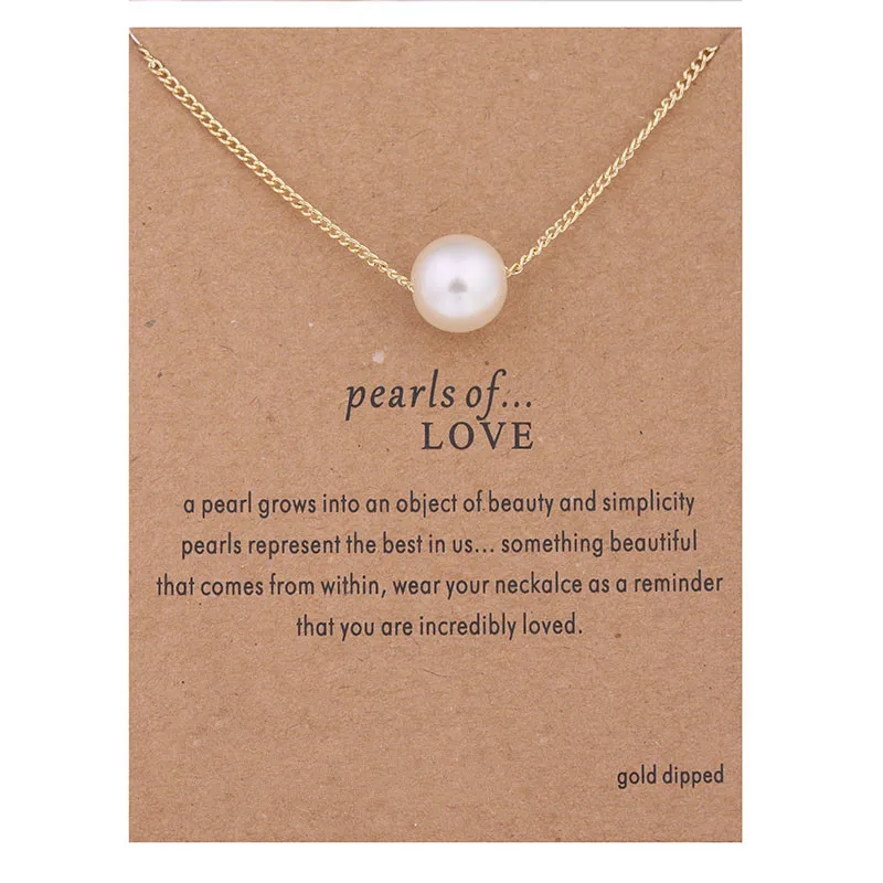 

Imitation Pearls of Love Gold Color Horse Cat Necklaces Pendant Women Jewelry For Women Clavicle Chains Collar