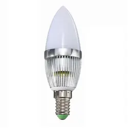 E14 3W светодиодный светильник для свечей Candelabra подсвечник RGB точечная лампочка + дистанционное серебро