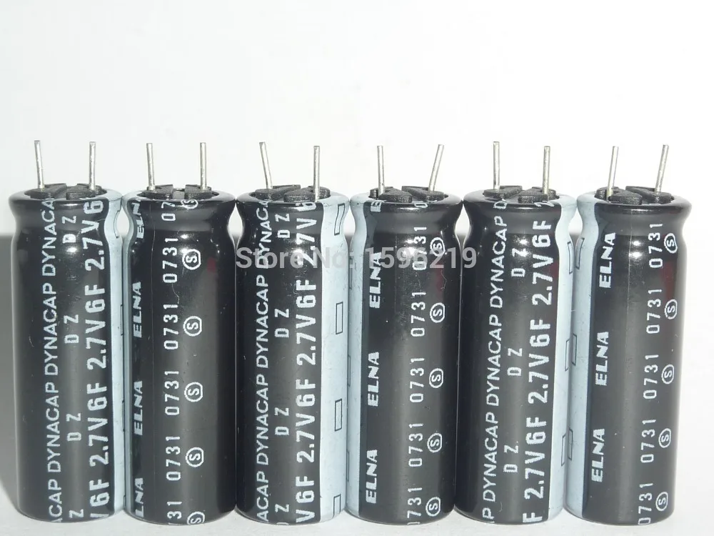 

10pcs 6F 2.7V ELNA DZ Series 10x30mm 2.7V 6F Farad Super Capacitor For Power