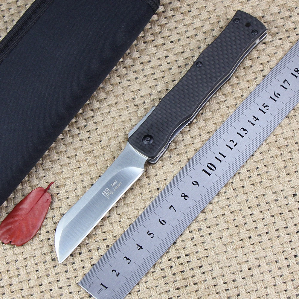 JEEPPING Japan Razor D2 Steel Folding Knife Outdoor Utility Pocket