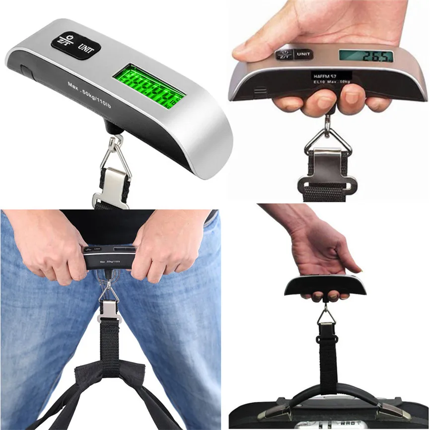 

50kg/10g Digital Scale Portable LCD Digital Hanging Luggage Scale Travel Electronic Weight Oct#3