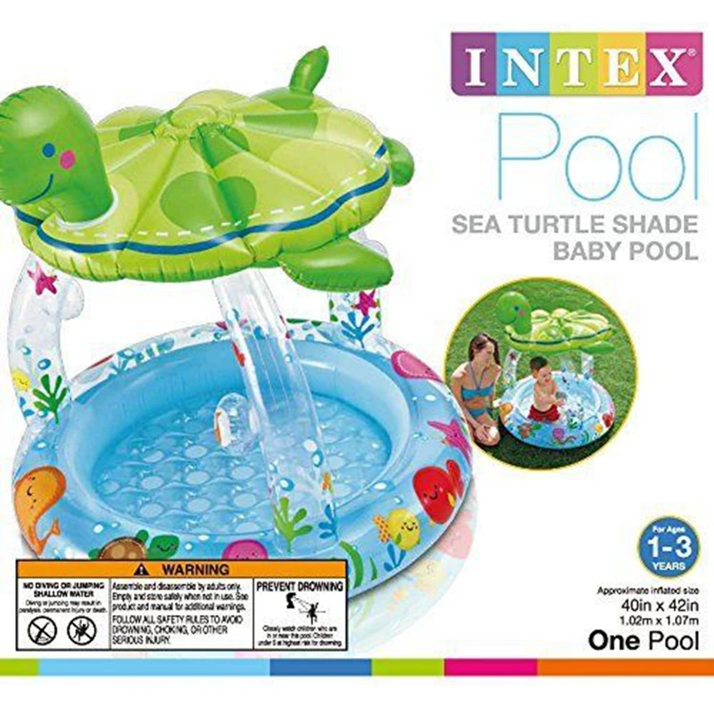 turtle inflatable pool