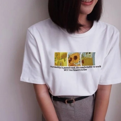 

Fashionshow-JF Normality Is Paved Road, Its Comfortable to Walk,BUT No Flowers Grow Clothing Vincent Van Gogh Unisex T-Shirt