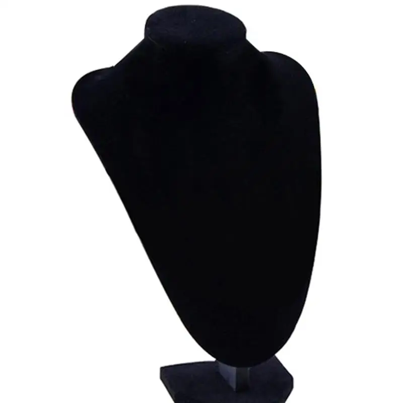 

Necklace Display Stand Durable Black Mannequin Necklace Jewelry Pendant Display Stand Holder Show Decorate Jewelry Organizer