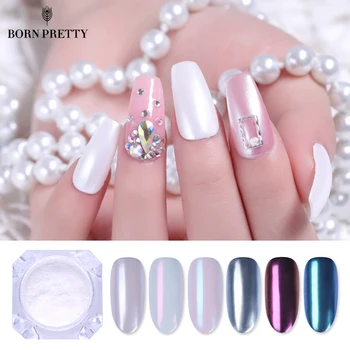 

BORN PRETTY Mirror Nail Glitter Pigment Powder 1g Gold Blue Purple Dust Nail Art Glitter Chrome Powder Decorations