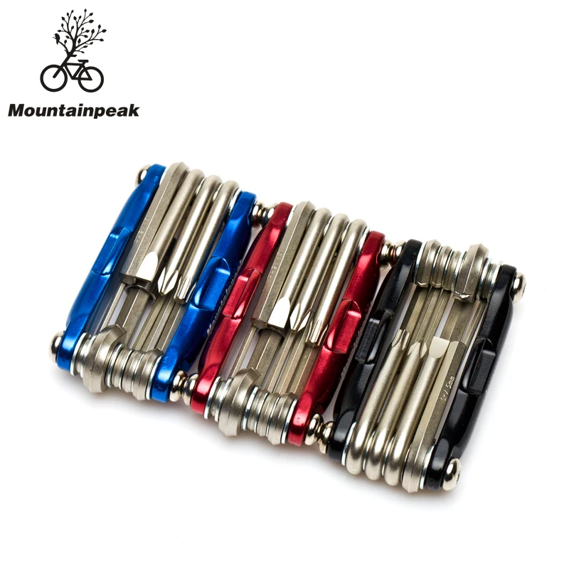 cheap Mountainpeak 3 color 10 more than 1 tool set bicycle ride a bike repair tool set box spanner screwdriver chain knife