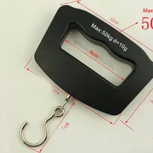 50 кг/10 г большая ручка Портативный ЖК-дисплей с подсветкой чемодан с цифровой индикацией весы для багажа вещи весы